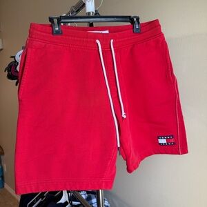 Lot Of 2 Men’s Shorts Psycho Bunny Maroon Sz XL Tommy Jeans Size L Red